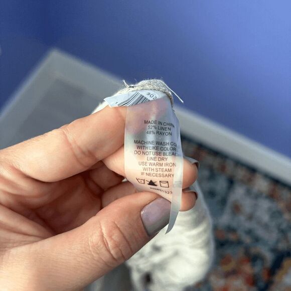 Women's Vince Camuto Jumper Capris Wide Leg Romper V Neck Short Sleeve Linen S - Picture 6 of 8